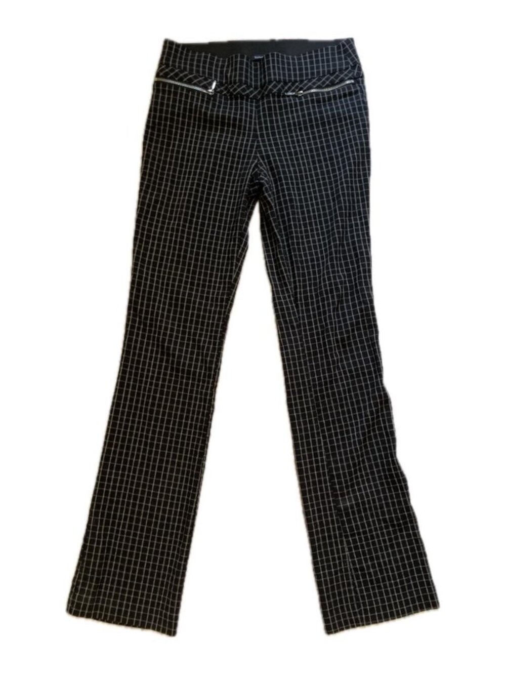 Violet & Roses Ruthy Zipper Detailed Print Bootcut Pant - Picture 5 of 5